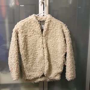 Soft, cozy, fuzzy Girls Old Navy Jacket.